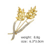 High-end brooch, pin, clothing lapel pin, universal brand accessory, flowered
