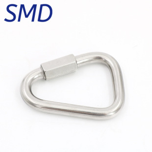 304/316 Stainless Steel Quick Connect Ring Carabiner Triangular Quick Connect Ring Meisu Lock Track Buckle Connecting Buckle
