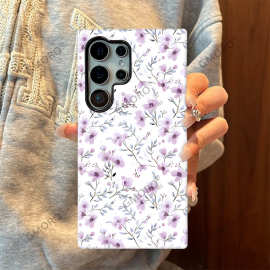 爆款韩系小碎花适用三星GalaxyS22双层保护套S23菲林壳可磁吸卡包