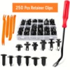 Car Rivets 250pcs Car Plastic Rivets Bumper Retainer Clips|ms