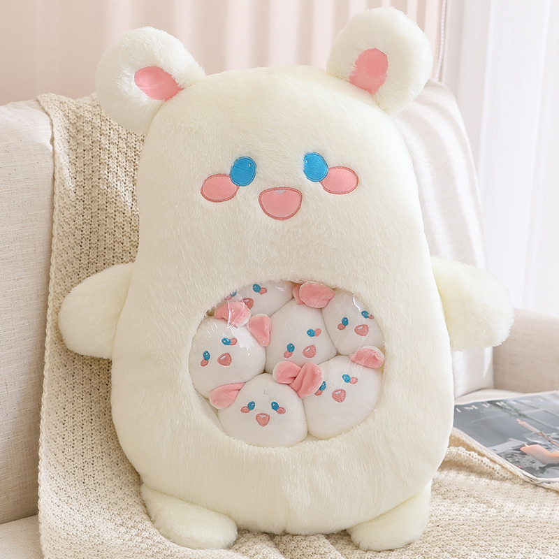 Muñecas de dibujos animados transfronterizos una gran bolsa de muñecas de bocadillos almohada lindo juguete de peluche almohada de oficina al por mayor