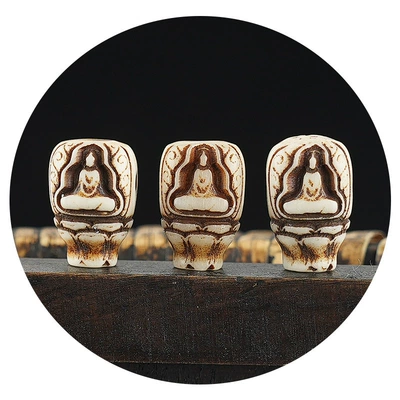 Zərgərlik ara hissələri: Carved Xizang-Style Bone Accessories for
