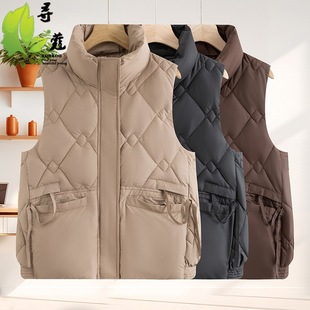 Cocoa family middle-aged and elderly mother women's clothing plus size middle-aged waistcoat women's winter clothing 40-60 years old 50 years old foreign style young woman