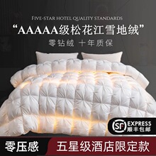 羽绒被95%白鹅绒单人春秋冬被子单人鸭绒冬天棉被芯冬季加厚保暖