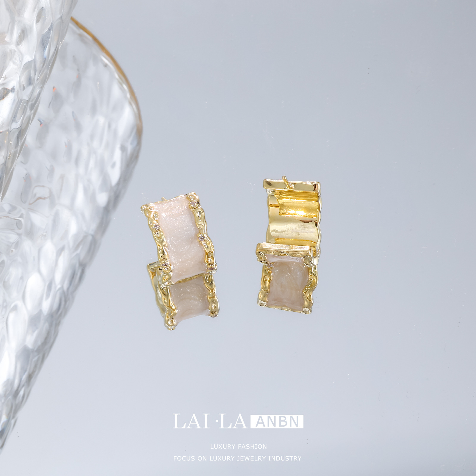 Par de pendientes (aguja de plata S925)