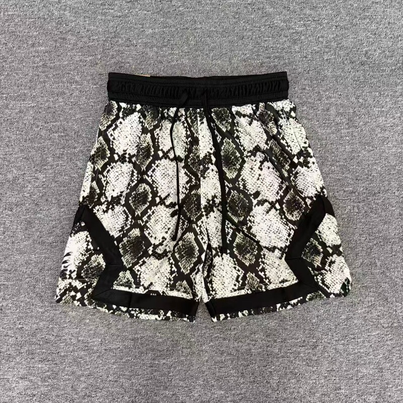 Cross-Border Plus-Size Snake Print Basketball Shorts American-Style Running Fitness Sports Training Shorts Shorts