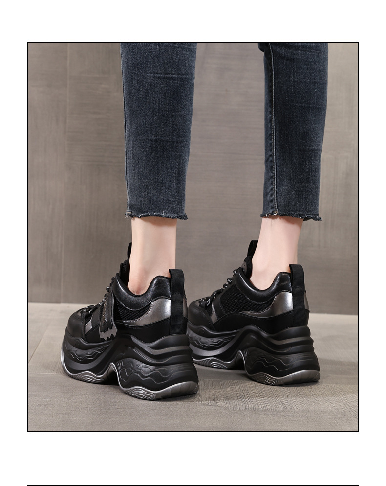 Giày thể thao nữ đế dày độn cao phong cách dad sneaker ZDW871-5 — Màu be chi tiết 19