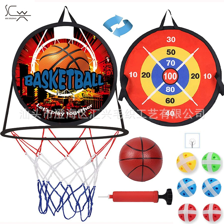 Трансграничные волосы два-в-одном складная баскетбольная стойка без пробивания баскетбол на открытом воздухе