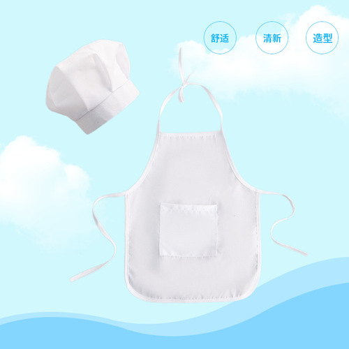 New children's photography clothing, little chef performance clothes, apron, baby photo-taking white chef hat, clothing set