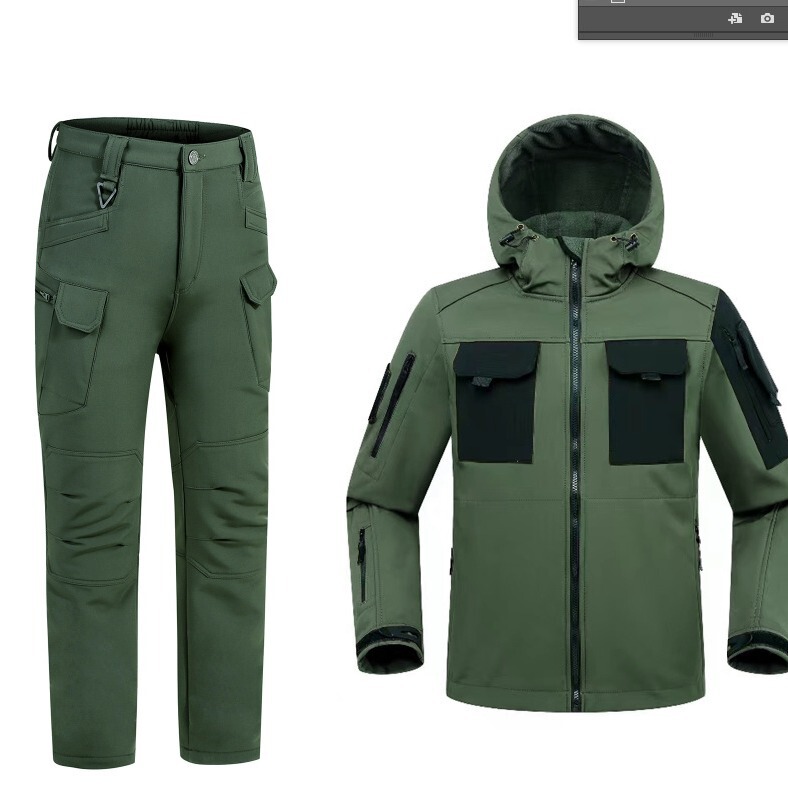 Beetle suit soft shell jacket men's outdoor commuter tactical fleece-lined thickened windproof warm jacket Beetle suit soft shell jacket men's outdoor commuter tactical fleece-lined thickened windproof warm jacket