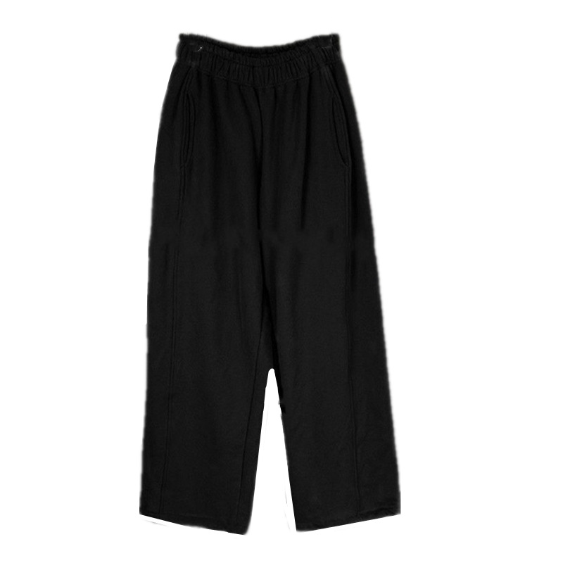 2025 primavera y otoño nuevo estilo versión coreana de los pantalones casuales delgados de todo fósforo sueltos y rectos, pantalones deportivos de dos desgaste, moda femenina image 12