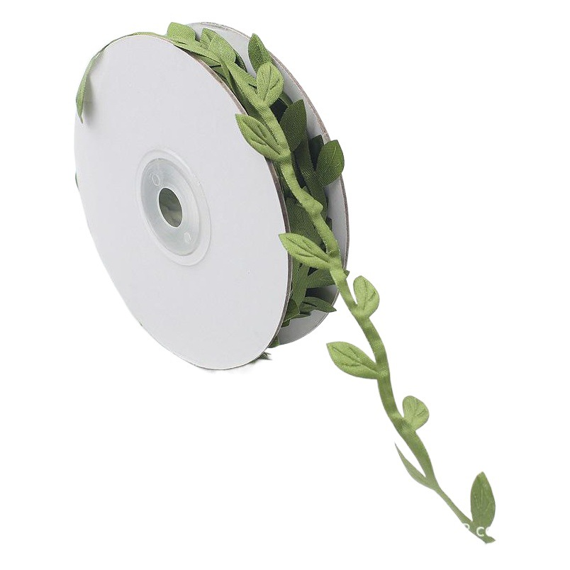 Simulación ultrasónica hojas de oro y plata de colores de la hoja de sauce iluminación Garland accesorios decorativos de tela flor Vid 10 m Paquete de rollo