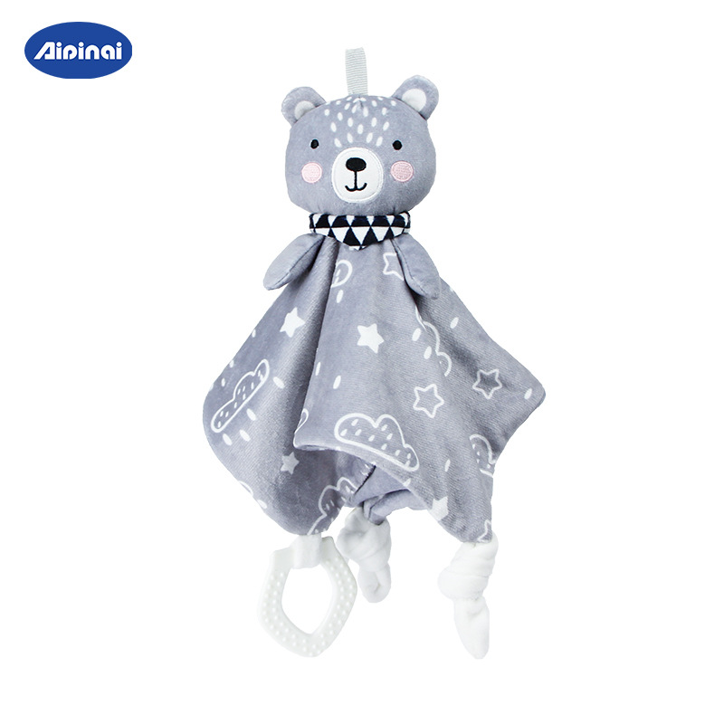 Aipinqi zorro nórdico toallas para dormir bebé toallas para dormir peluche animales juguetes para bebés al por mayor en stock image 9