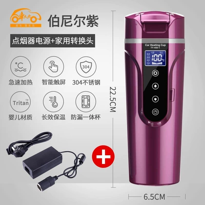 Water Large Capacity Car Thermos Cup | Digər kiçik elektrik cihazlar - dark-purple-dual-use-for-car-and-home
