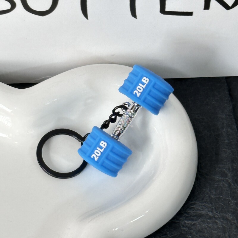 トレンドフィットネスシリーズのキーホルダー部品ミニバーベルのコップのペンダント|undefined