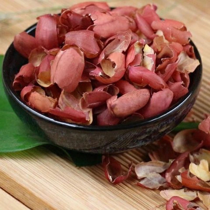 Peanut Seed Coat 500g Hua Sheng Yi Red Skin Dried Traditional Herb for Tea and Decoction quality and texture