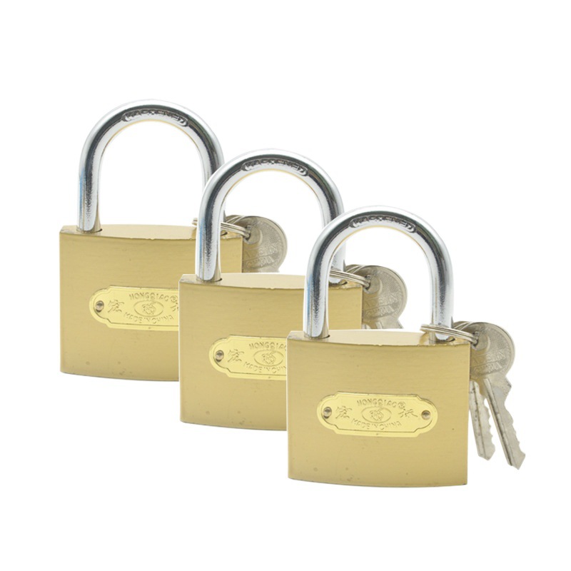 Candado genuino para seguridad de puertas, cabezal de cerradura universal de 50 mm, adecuado para uso en dormitorios, candado pequeño con llave.