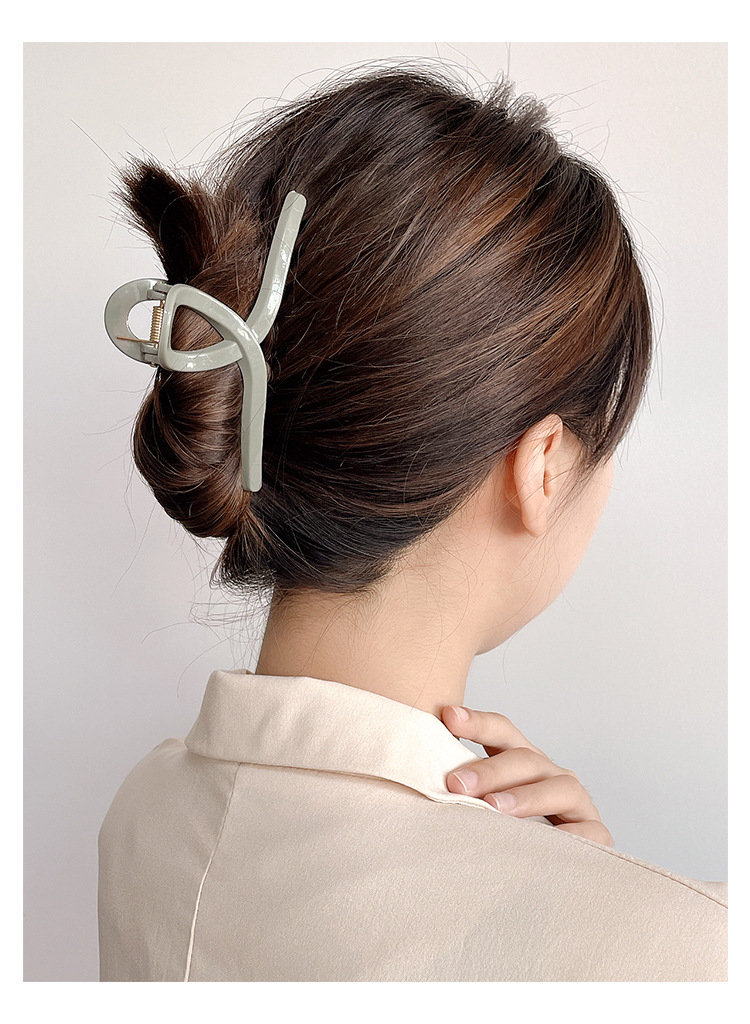 Women'S Gender Fashion Style Fashion Women'S Solid Color Arylic Resin Hair Claws