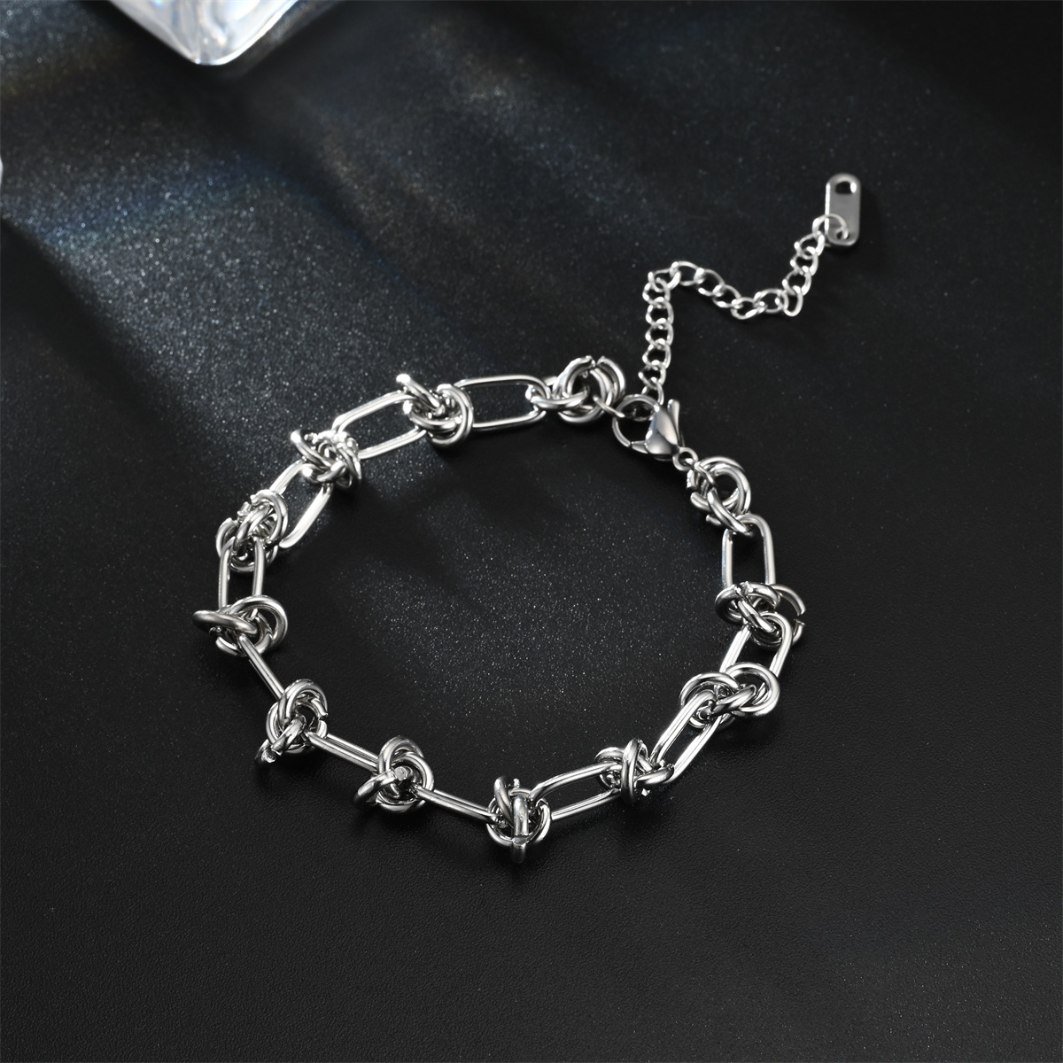 Twisted Rope Chain Chain Type 1 Piece Quantity Simple Style Geometric Stainless Steel Bracelets 1 Piece