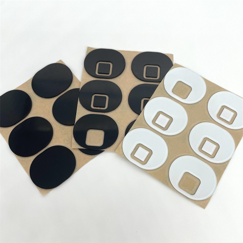 定 制丝印颜色加工单色PC片底部装饰镜片满底背胶 防刮花LOGO面板