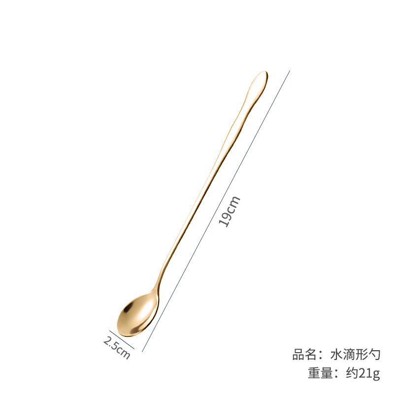 얼음숟가락 19CM*2.5CM (골드)
