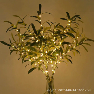 Amazon Simulated Copper Wire Lamp Olive Tree Christmas Party Internet Celebrity Room Bedroom Decoration Landscape Glowing