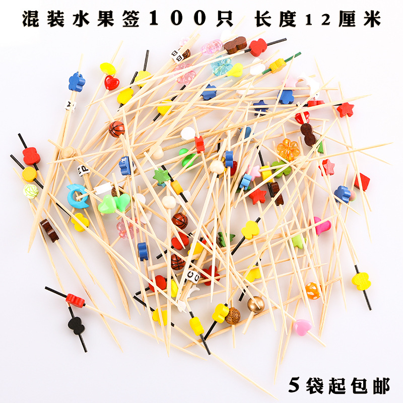 Fruit stick desechable flor stick