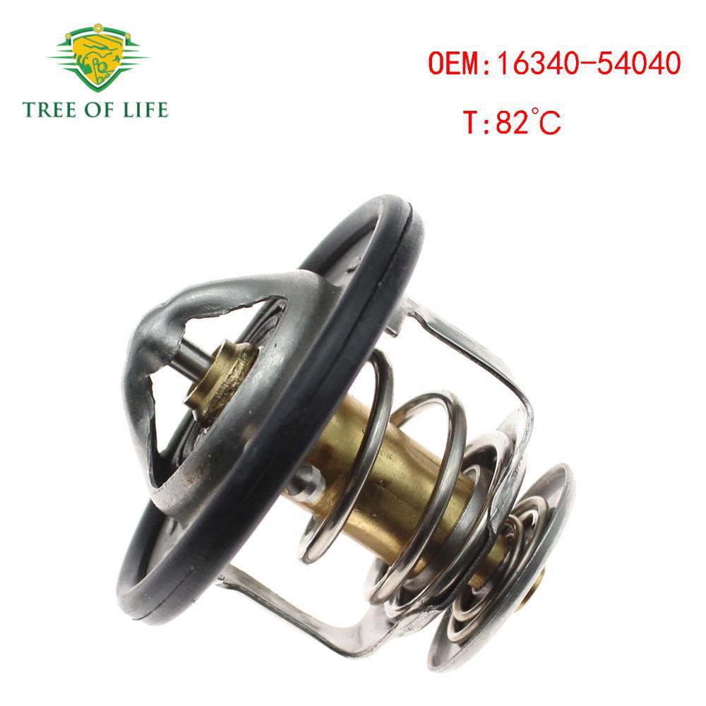 16340-54040 es adecuado para el termostato de refrigerante del motor Toyota Mitsubishi 82 °C