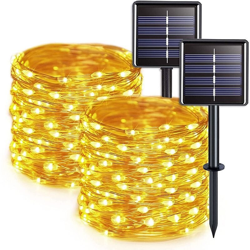 Solar Copper Wire String Lights, Colorful Light Strips, Outdoor Waterproof Light Strips, Garden Decoration, Balcony Layout, Landscape Copper Wire Lights Solar Copper Wire String Lights, Colorful Light Strips, Outdoor Waterproof Light Strips, Garden Decoration, Balcony Layout, Landscape Copper Wire Lights