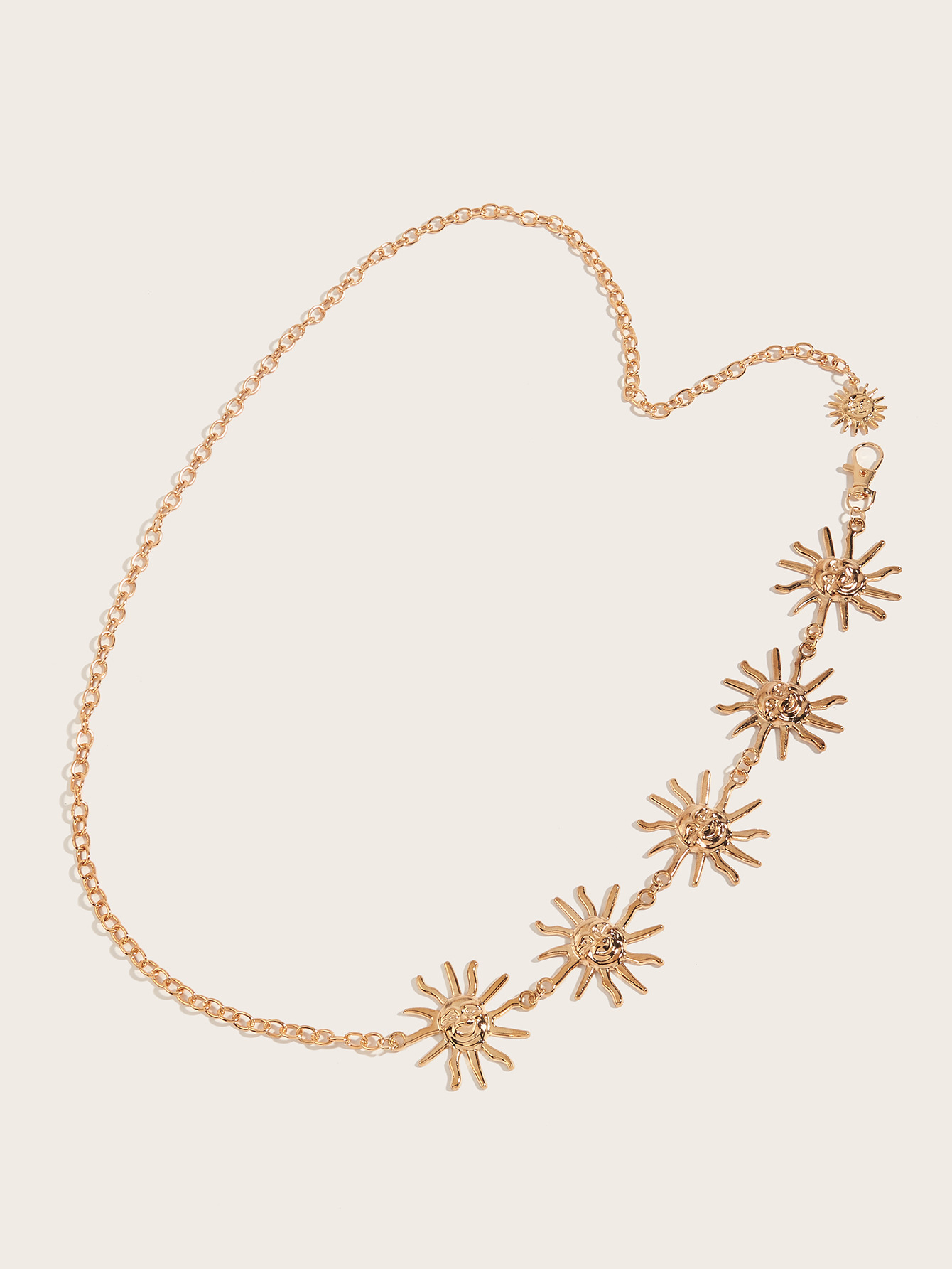 100g Weight Waist Chain Classification Holiday, Beach Occasion Iron Material Sun Pattern Spring&Summer Season Women's Gender Vacation Style Wholesale Jewelry Vacation Sun Iron Waist Chain 13