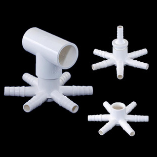 Six-Way Aeration for Aquaculture, Six-Way Pagoda Connector, Hexagonal Nanotube Aeration for Aquaculture, Six-Head Aeration Plum Blossom Oxygenation Disc