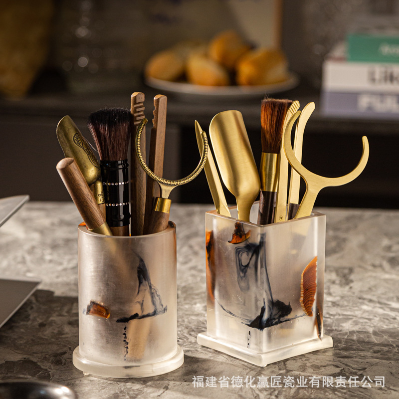 Ceremonia del té transfronteriza seis caballeros combinación conjunto completo de piezas de té kung fu bambú té abrazaderas de té pinzas madera sólida