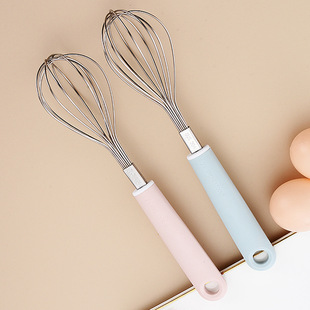 304 Stainless Steel Manual Egg Beater for Cake Cream Mixer Household Kitchen Baking Pieces Handheld Stirring Bar