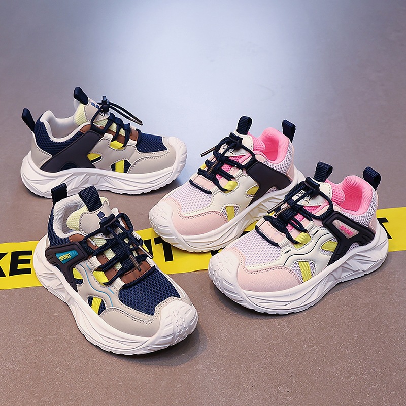 Mädchen-Sneaker im Frühlingsstil, weiche Sohle, Dad-Schuhe, Freizeitschuhe für Mädchen und größere Kinder_voghion.com