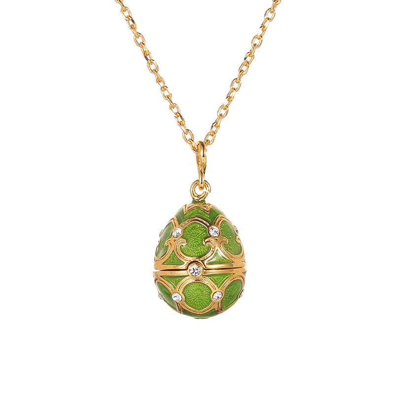 Collana con pendente a forma di uovo pasquale cuore fiocco_voghion.com