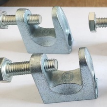 镀锌球墨铸铁虎口夹梁夹吊梁夹Ｃ型钢配件管夹　工字钢梁卡紧固