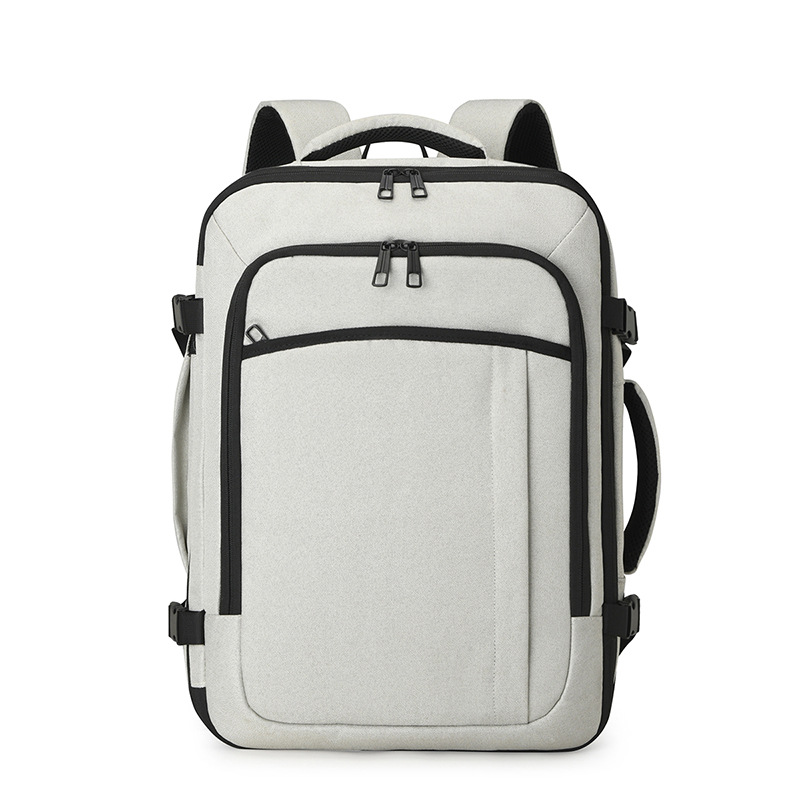 Mochila transfronteriza de gran capacidad, bolso de computadora para hombres, logotipo de impresión avanzada, mochila de viaje, mochila de hombro a prueba de rociadores