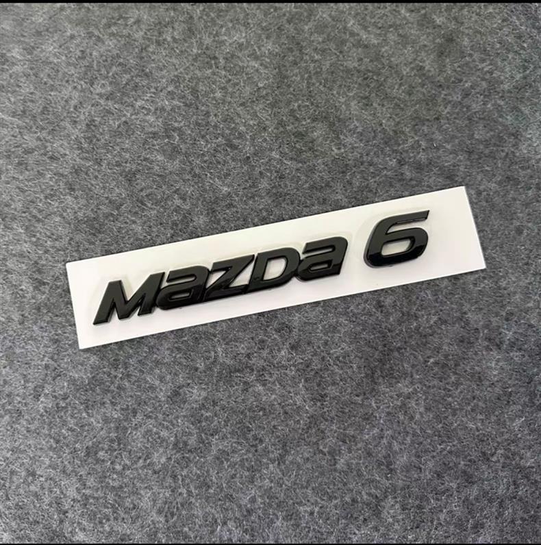 Suitable for Changan Mazda Car Logo Mazda3 6 Modified Black English Alphanumeric Rear Trunk Car Logo