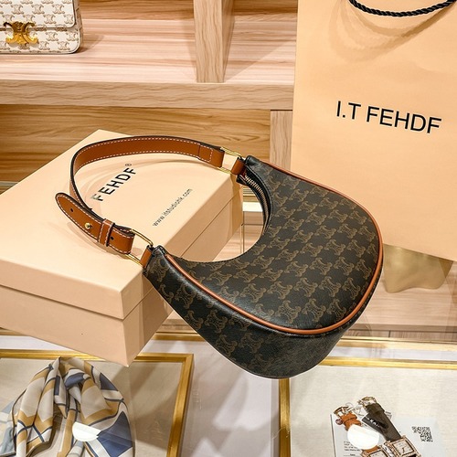 Kaiyuanmen Armpit Bag 2024 New Style Beautifully Versatile Women's Leather Bag Unique Moon Bag Single Shoulder Half Moon Bag for Women