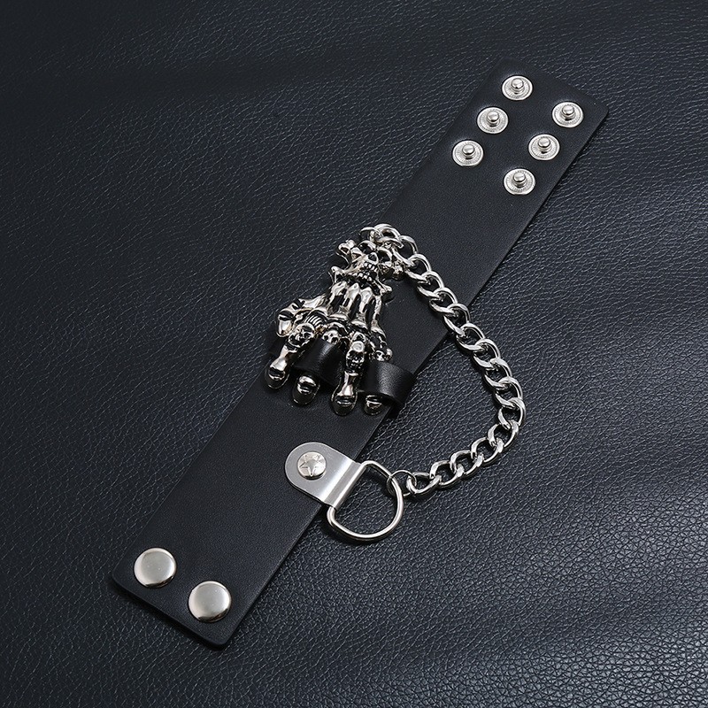 Gothic Skull Hand Design Bracelet