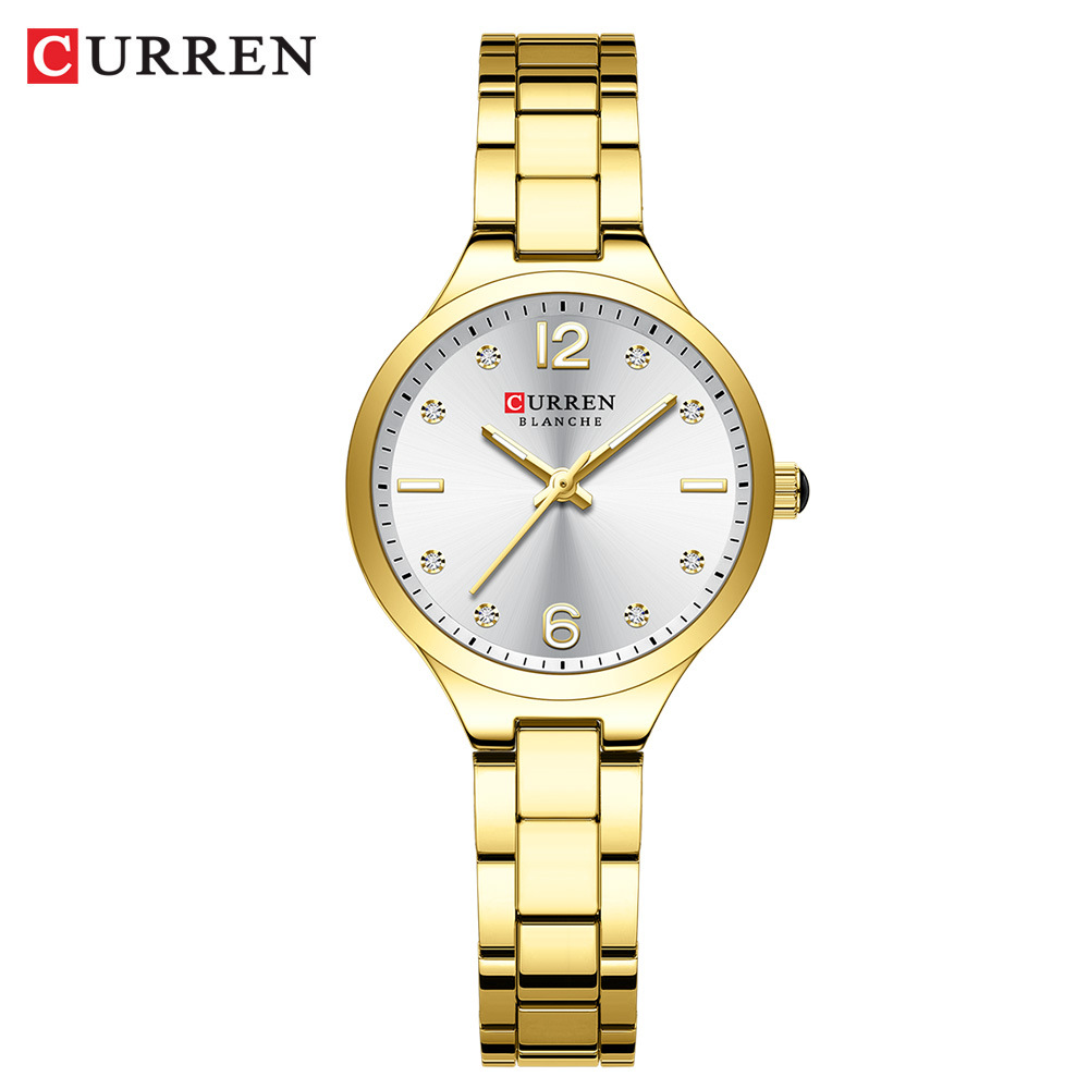 Curren/Karien 9105 Reloj de mujer Reloj de mujer de moda Reloj de cinturón de acero casual Reloj de comercio exterior transfronterizo