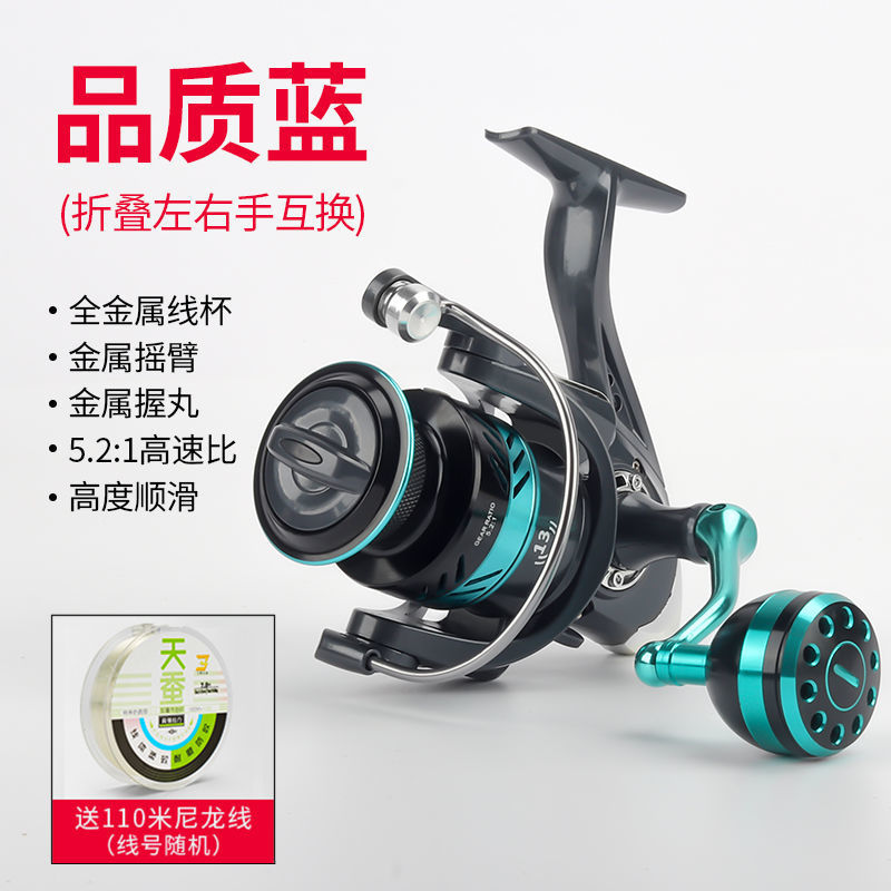 Rueda de pesca Luya rueda de hilado de acero inoxidable rueda de lanzamiento de largo alcance rueda de barra de mar rueda de línea de pesca rueda de micro comercio exterior