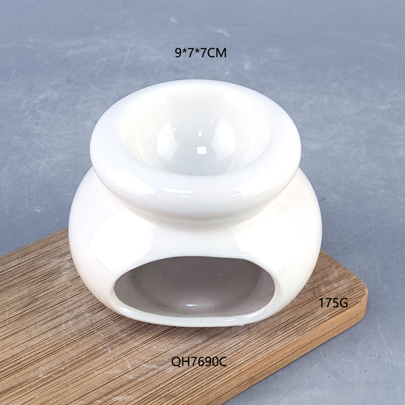 Lámpara de incienso de cerámica quemada en seco, lámpara de aceite esencial, horno de incienso de flores de cerámica, dormitorio, sala de estar, humidificador de fragancia