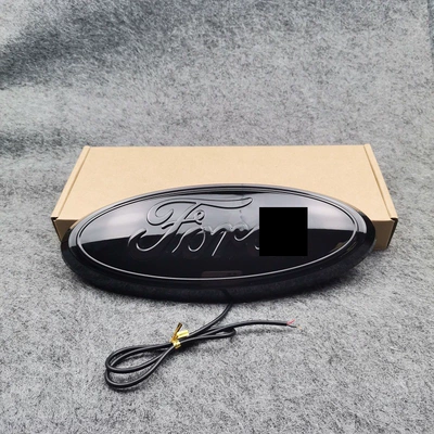 Car logo – Emblem 9inch Car Emblem Light - white-light-black-shell-streamer-30512cm