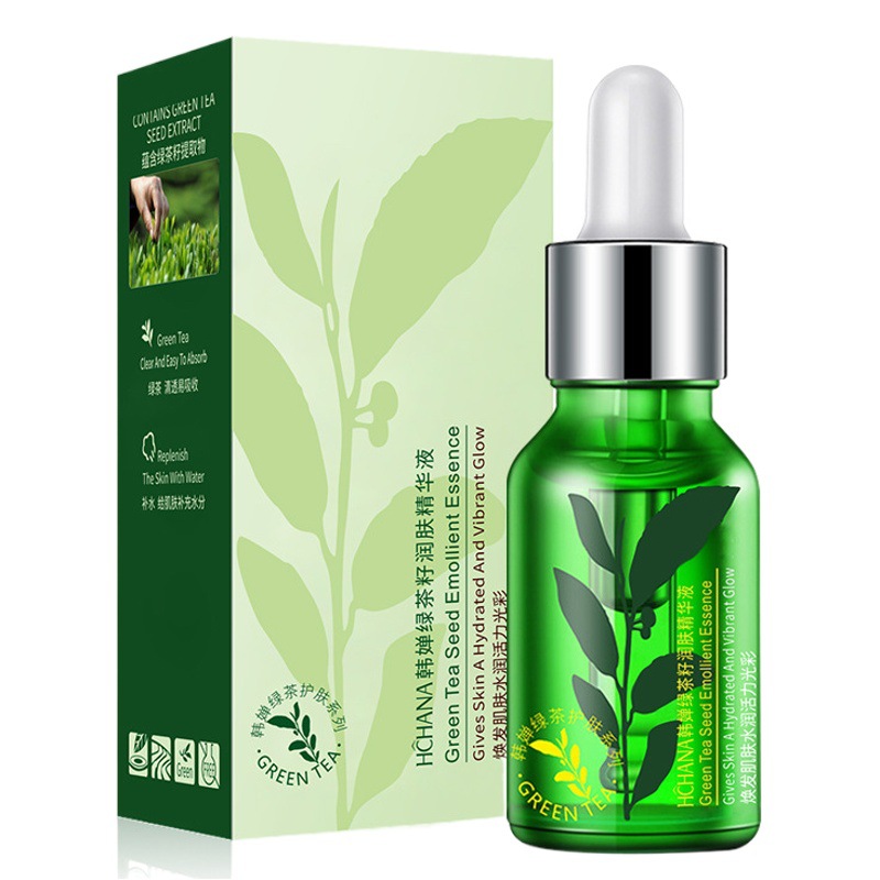 Han Qian té verde semilla hidratante esencia facial hidratante WeChat cosméticos al por mayor