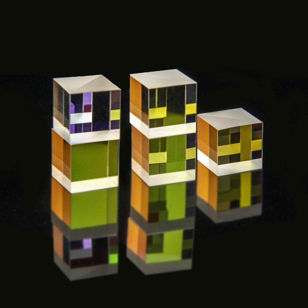 Куб расщепляющий Призма Оптическое стекло клей Призма прямой угол цветная Призма физика обучающий демонстрационный эксперимент LS