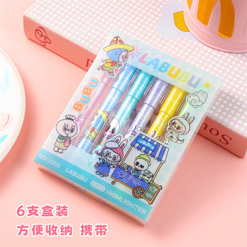 Brilla creativa marcador de color de alta capacidad marcador de línea de alto valor de la cara