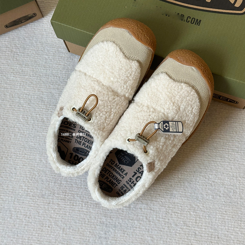 ハウザーIIIスライドコーエン秋冬新品小羊蹄女靴保温一足アウトドア毛羽立ち靴|undefined