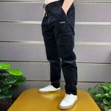 2025秋季新款六兜条绒休闲男裤潮流百搭小脚裤弹力灯芯绒哈伦男裤