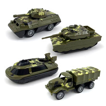合金仿真回力軍事車模坦克越野兒童玩具車金屬小汽車扭蛋機贈品